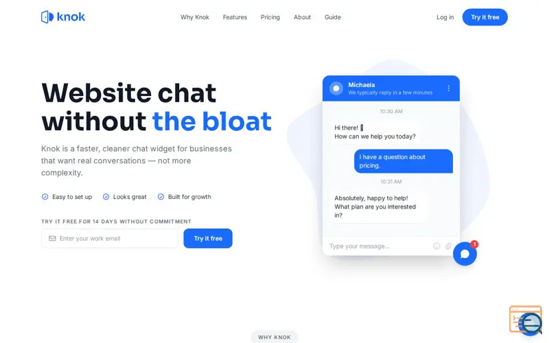 Screenshot of Knok