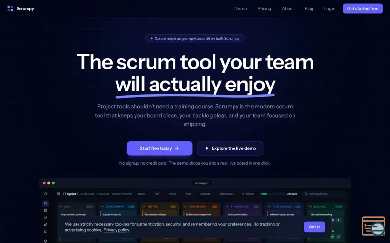 Screenshot of ScrumpyIT