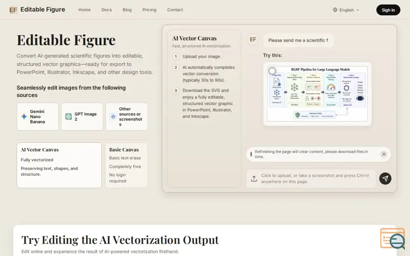 Screenshot of Editable Figure