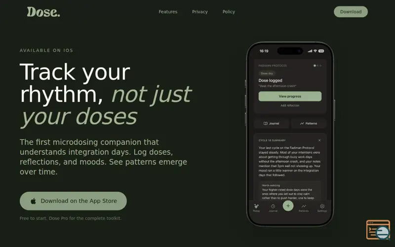 Screenshot of Dose Days: Microdose Tracker