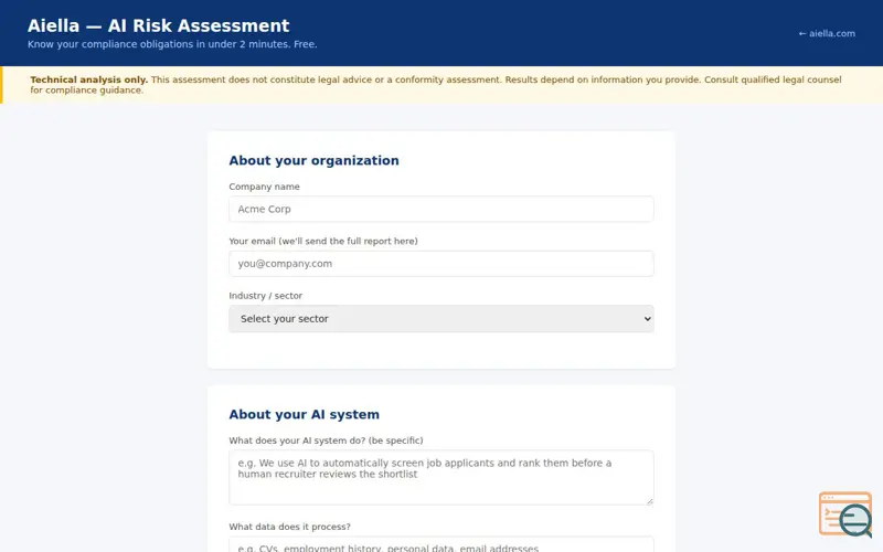 Screenshot of Aiella