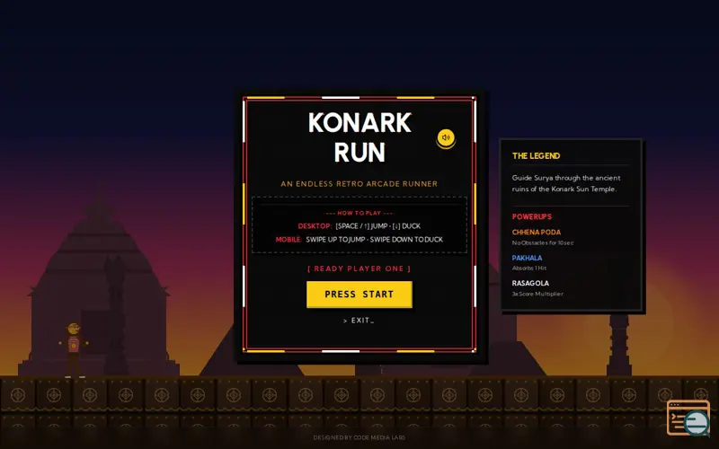 Screenshot of Konark Run