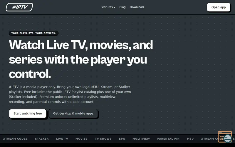 Screenshot of #IPTV | Hashtag IPTV