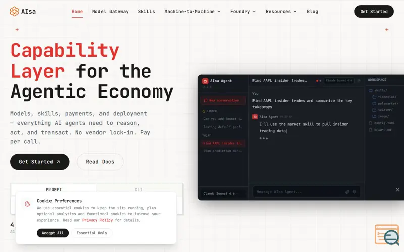 Screenshot of AIsa