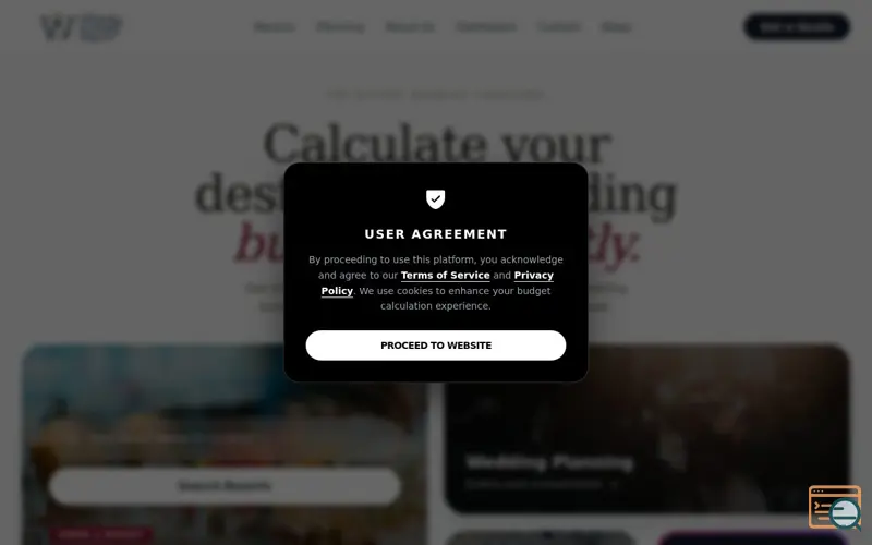 Screenshot of Wedding Support Company