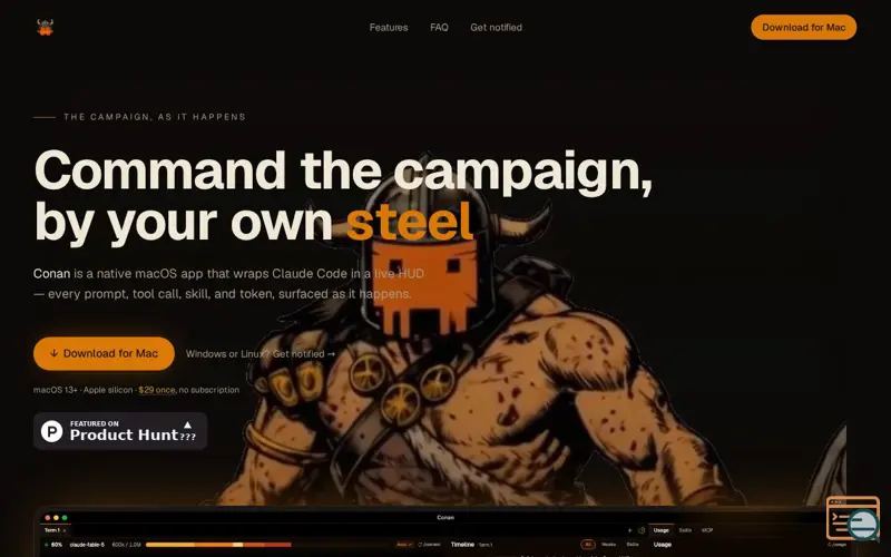 Screenshot of Conan