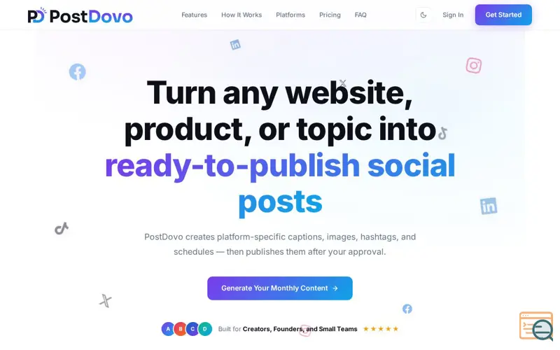 Screenshot of Postdovo