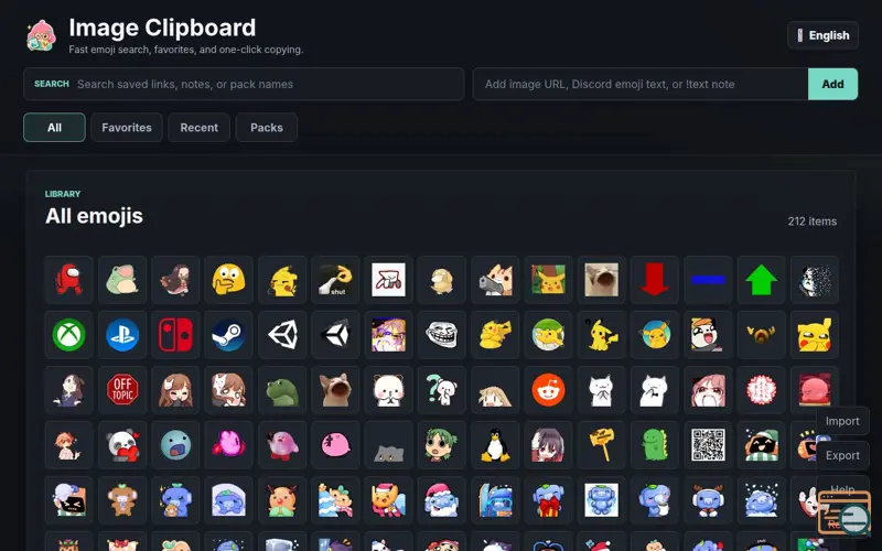 Screenshot of Image Clipboard