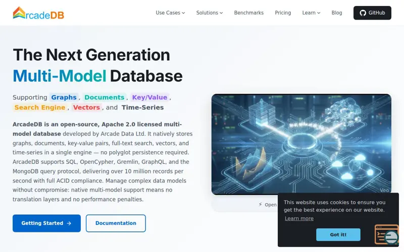 Screenshot of ArcadeDB
