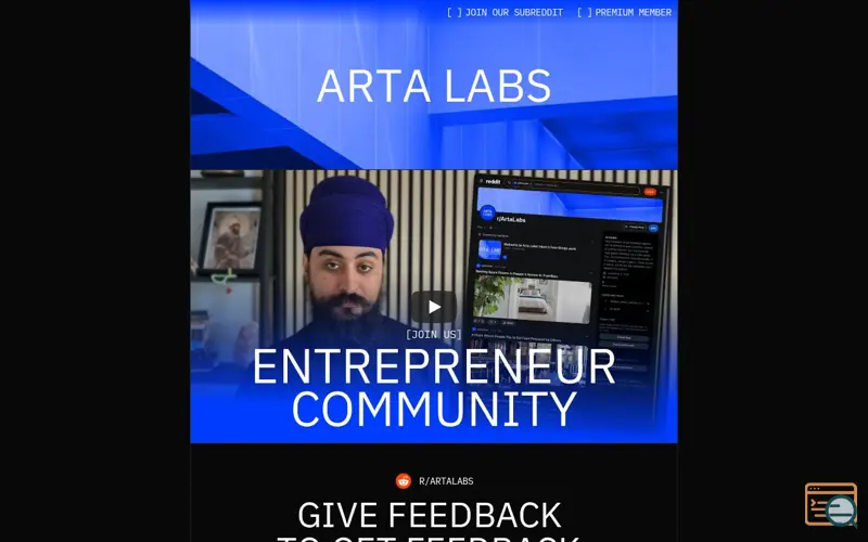 Screenshot of Artalabs