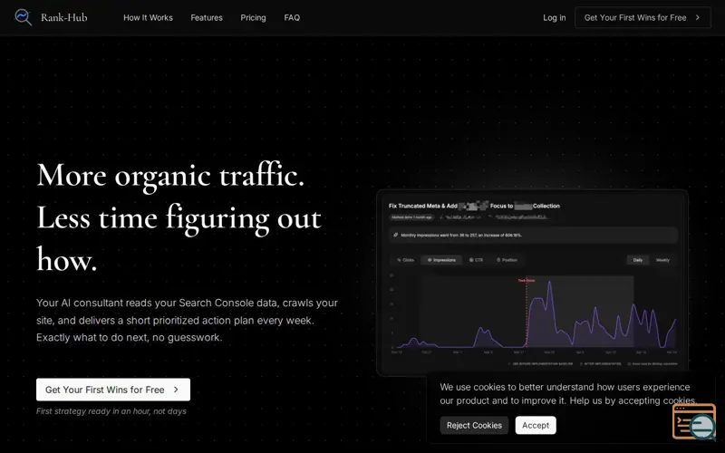 Screenshot of Rank-Hub
