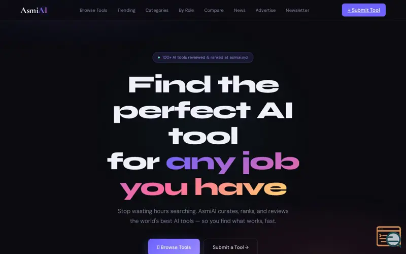 Screenshot of asmiai.xyz