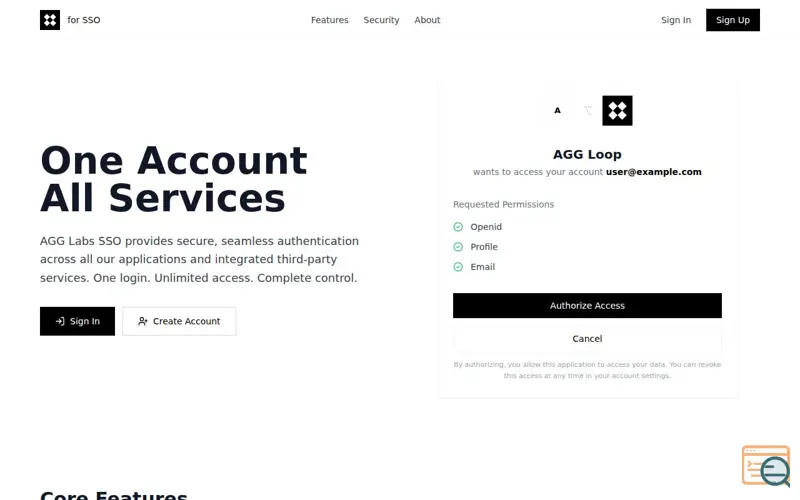 Screenshot of AGG Identify