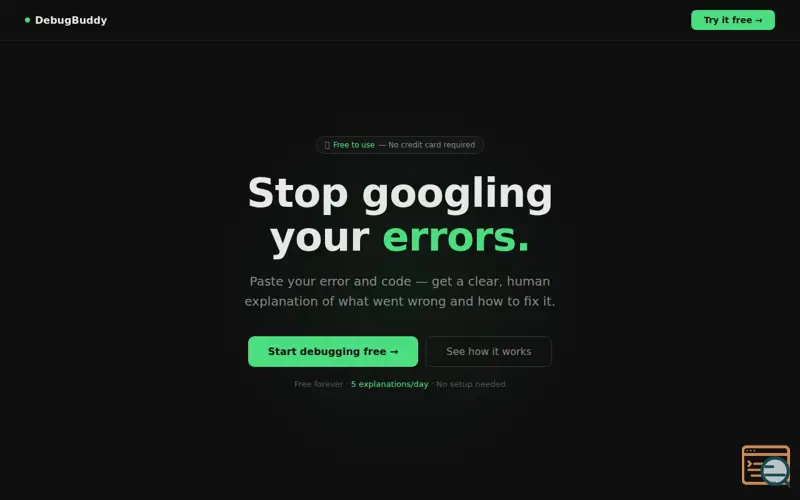 Screenshot of DebugBuddy