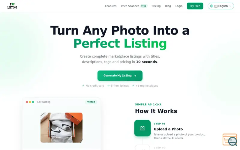 Screenshot of ILoveListing