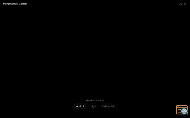 Screenshot of Perpetual Lamp