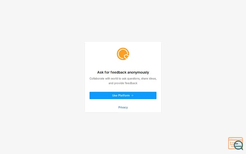Screenshot of FeedbackNotify