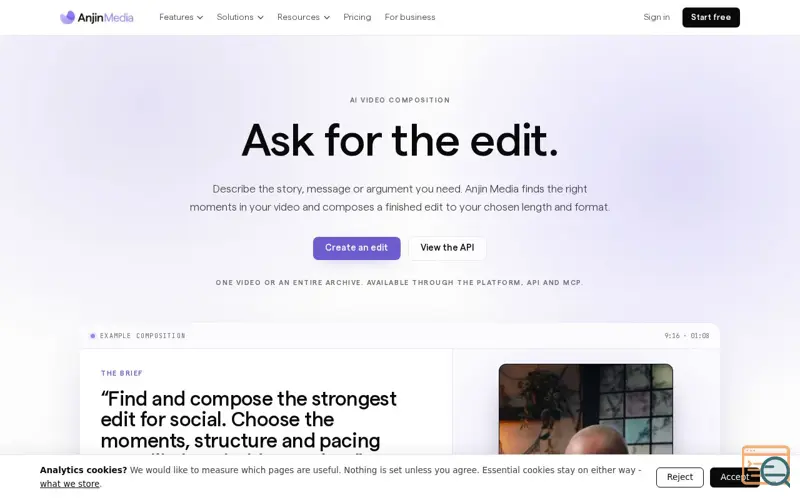 Screenshot of Anjin Media