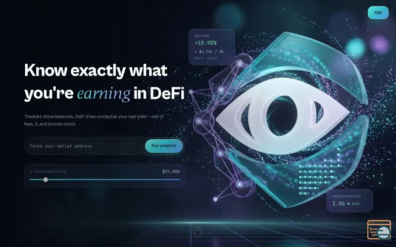 Screenshot of Defi View
