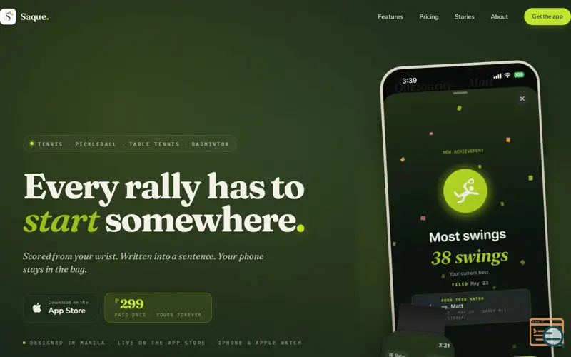 Screenshot of Saque