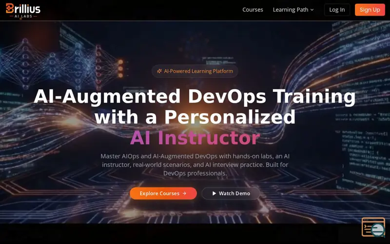Screenshot of Brillius AI Labs