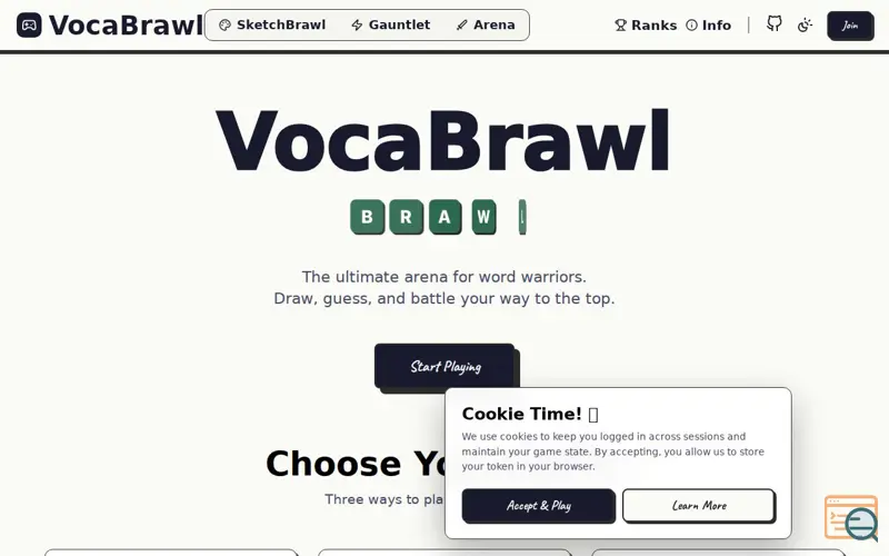Screenshot of VocaBrawl
