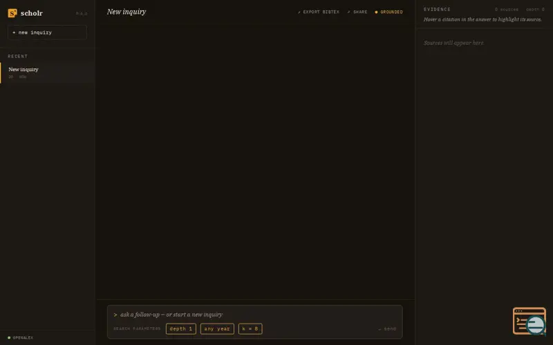Screenshot of Scholr