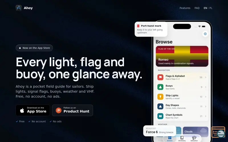 Screenshot of Ahoy