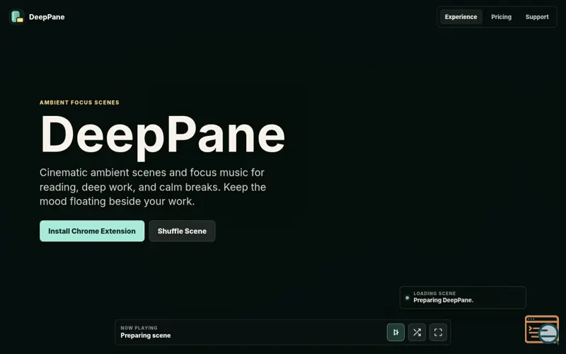 Screenshot of DeepPane