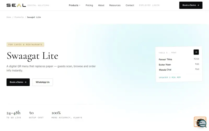 Screenshot of Swaagat Lite
