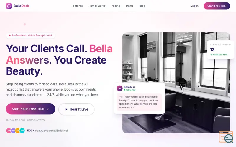 Screenshot of BellaDesk