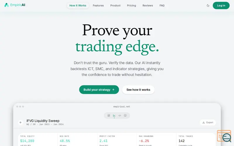 Screenshot of EmpiricAI