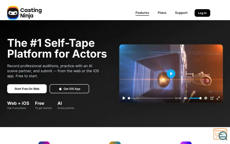 Screenshot of CastingNinja