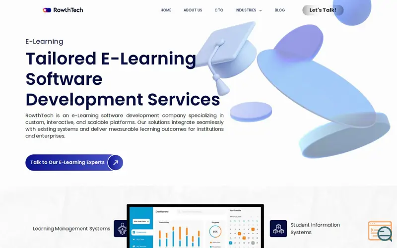 Screenshot of E-Learning Software Development Services