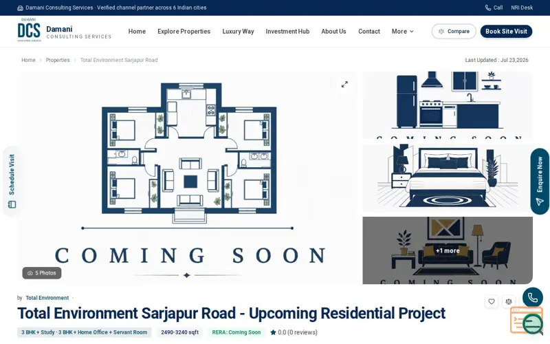 Screenshot of Upcoming Total Environment Apartments 
