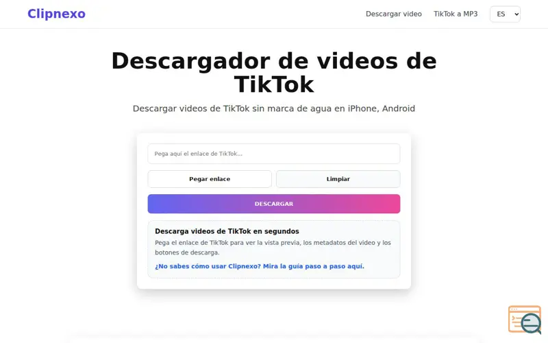 Screenshot of Clipnexo
