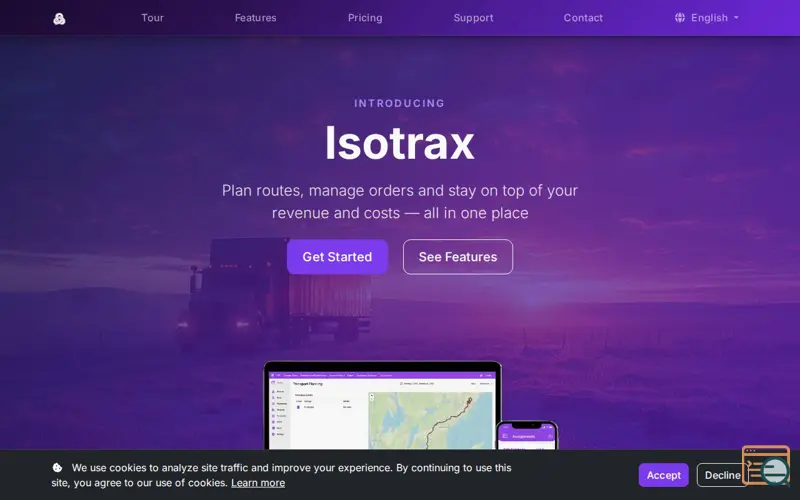 Screenshot of Isotrax