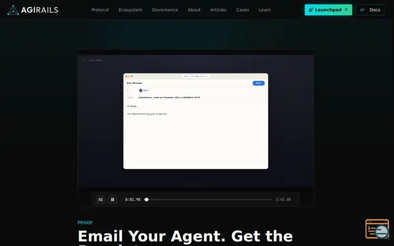 Screenshot of Agirails