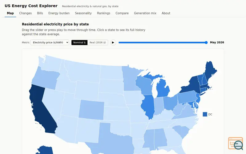 Screenshot of Energy-maps