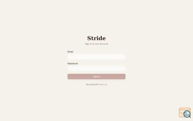Screenshot of Stride
