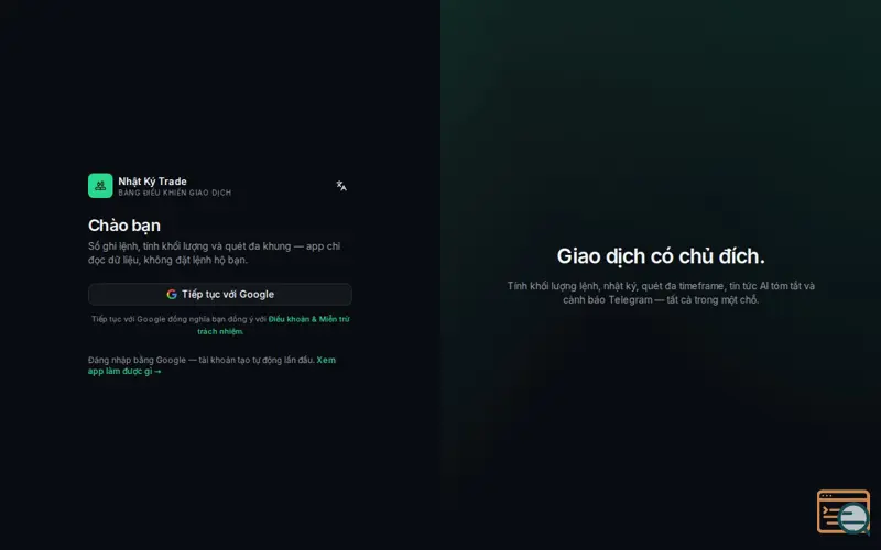 Screenshot of Nhật Ký Trade