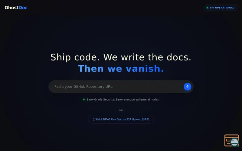 Screenshot of GhostDoc