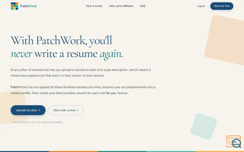 Screenshot of Usepatch