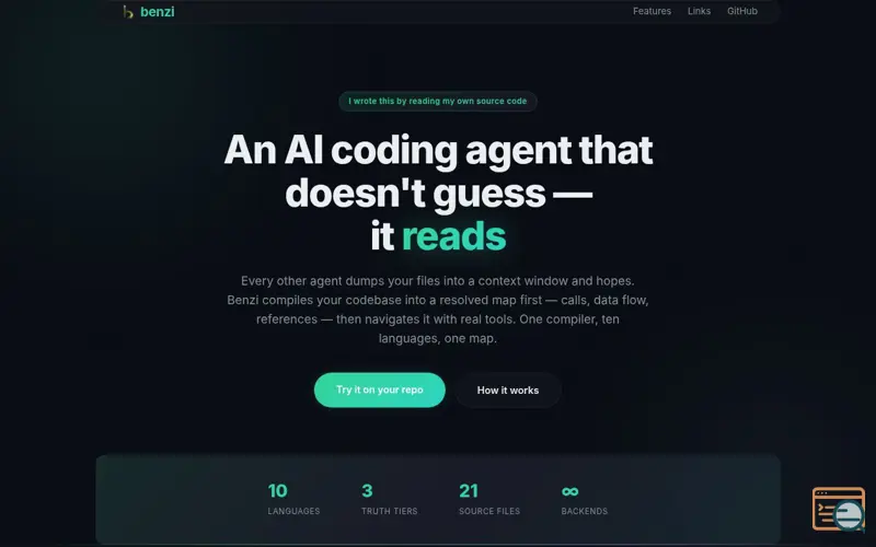 Screenshot of Try Benzi