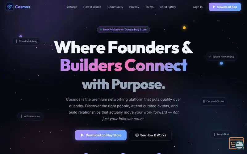 Screenshot of Cosmos