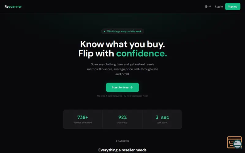 Screenshot of Rescanner