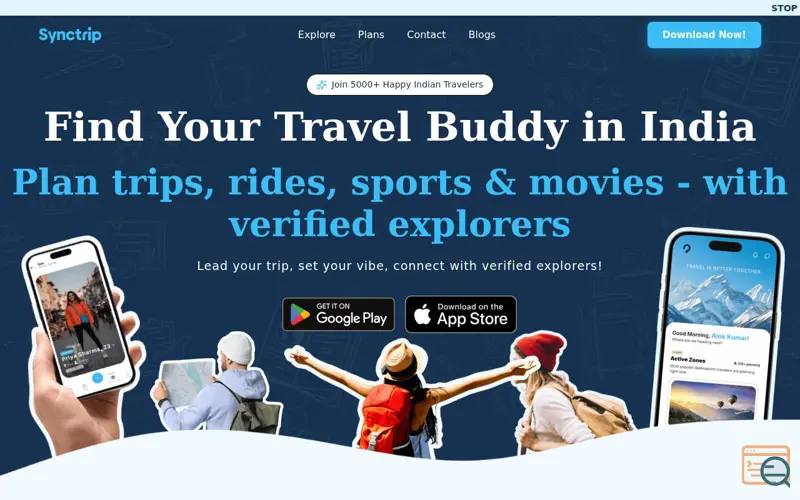 Screenshot of SyncTrip: Travel buddy and Meetups
