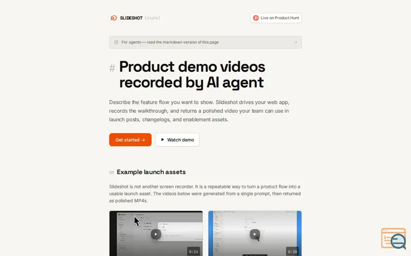 Screenshot of Slideshot