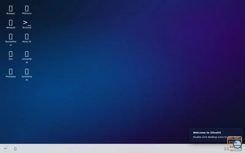 Screenshot of SilveOS