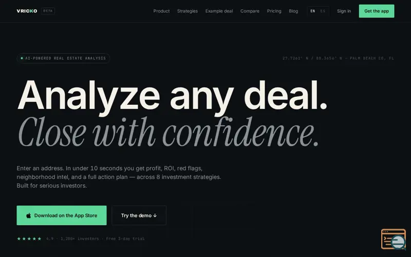 Screenshot of VRICKO